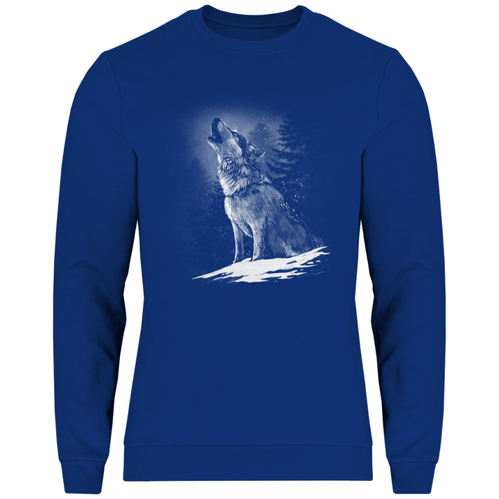 Einsamer Wolf - Herren Sweatshirt - Textilzauber