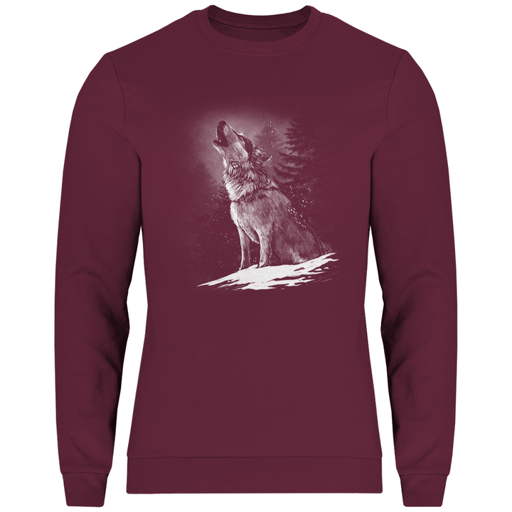 Einsamer Wolf - Herren Sweatshirt - Textilzauber