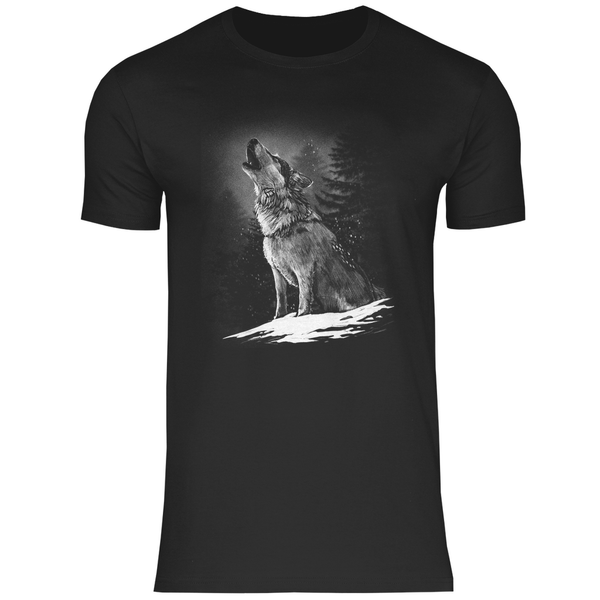 Einsamer Wolf - Herren T - Shirt - Textilzauber