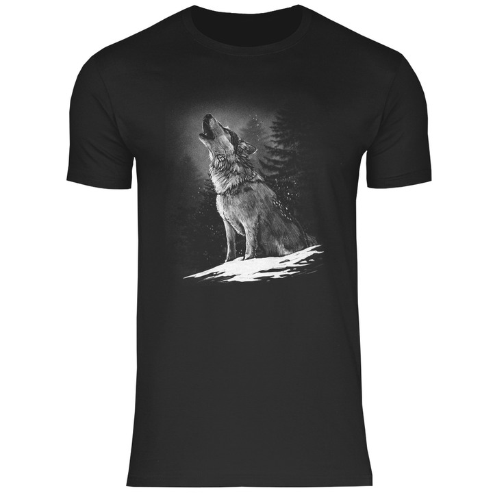 Einsamer Wolf - Herren T - Shirt - Textilzauber