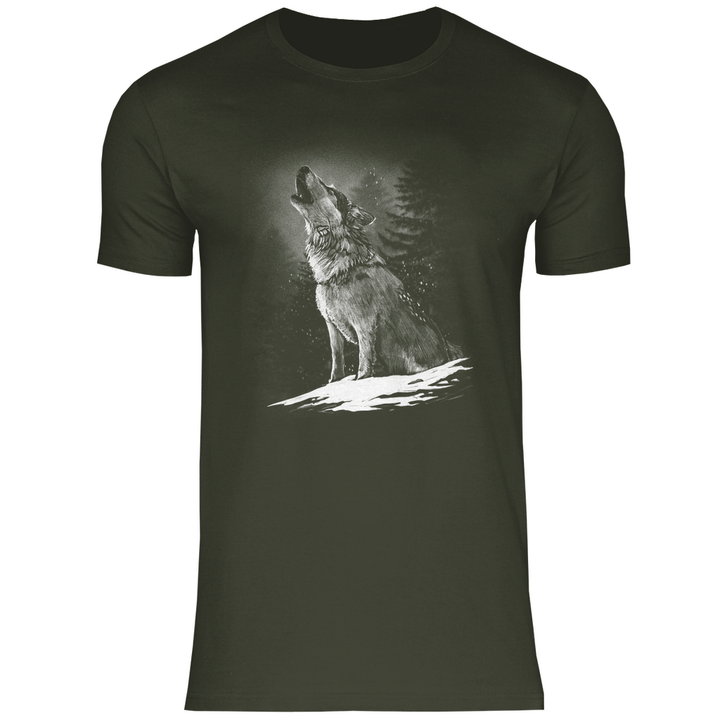 Einsamer Wolf - Herren T - Shirt - Textilzauber
