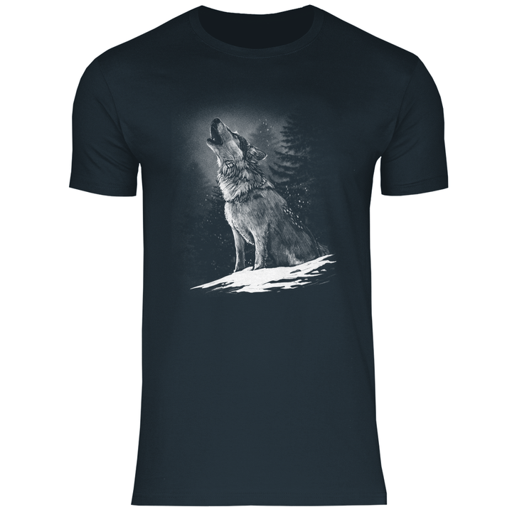 Einsamer Wolf - Herren T - Shirt - Textilzauber