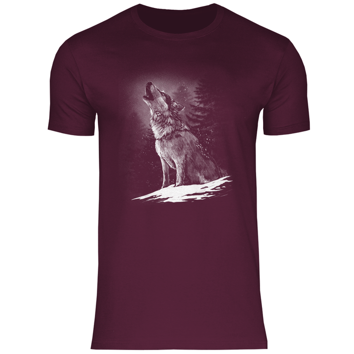 Einsamer Wolf - Herren T - Shirt - Textilzauber