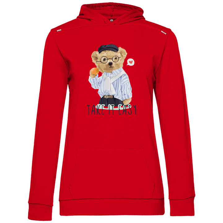Entspannter Teddy - Damen Hoodie - Textilzauber