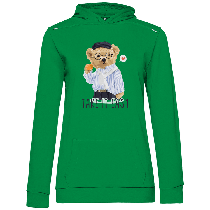 Entspannter Teddy - Damen Hoodie - Textilzauber