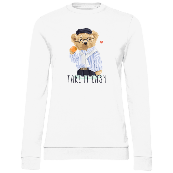 Entspannter Teddy - Damen Sweatshirt - Textilzauber
