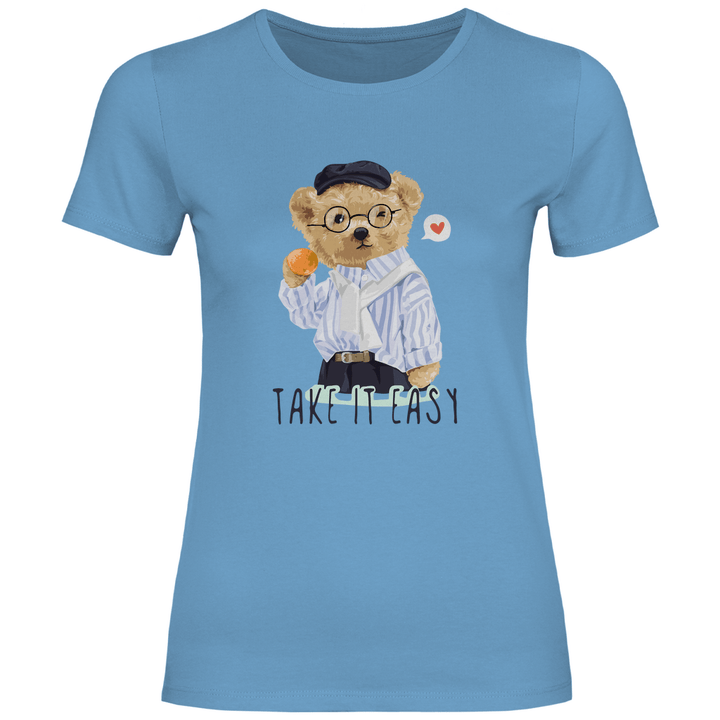 Entspannter Teddy - Damen T - Shirt - Textilzauber