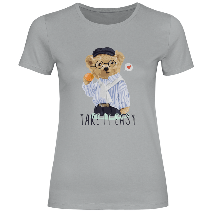 Entspannter Teddy - Damen T - Shirt - Textilzauber