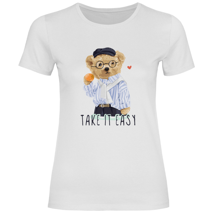 Entspannter Teddy - Damen T - Shirt - Textilzauber