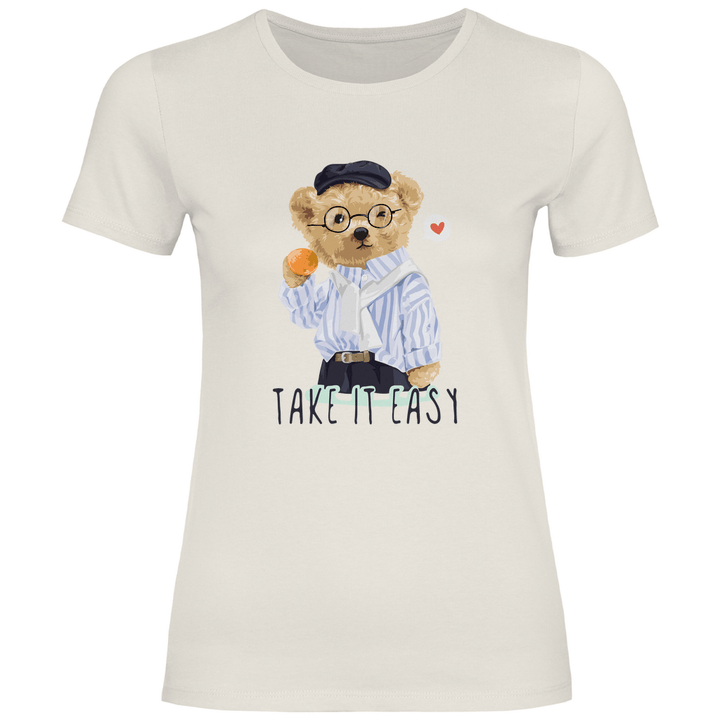Entspannter Teddy - Damen T - Shirt - Textilzauber