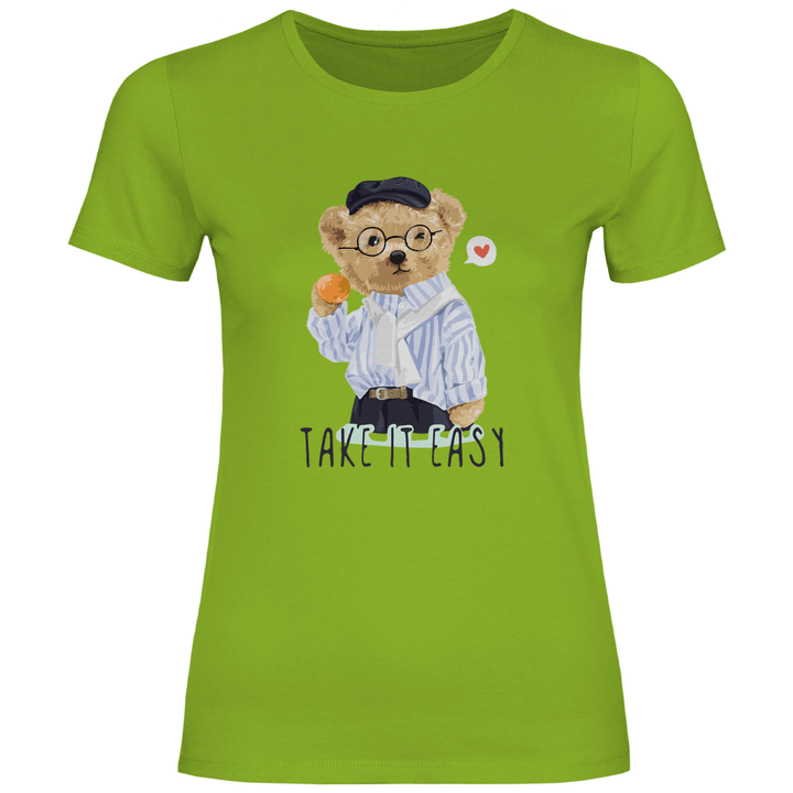 Entspannter Teddy - Damen T - Shirt - Textilzauber