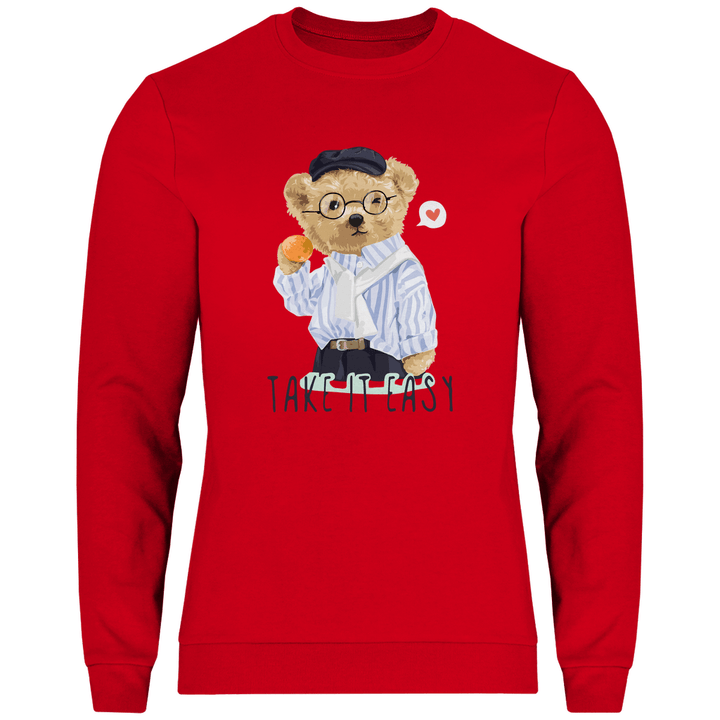Entspannter Teddy - Herren Sweatshirt - Textilzauber