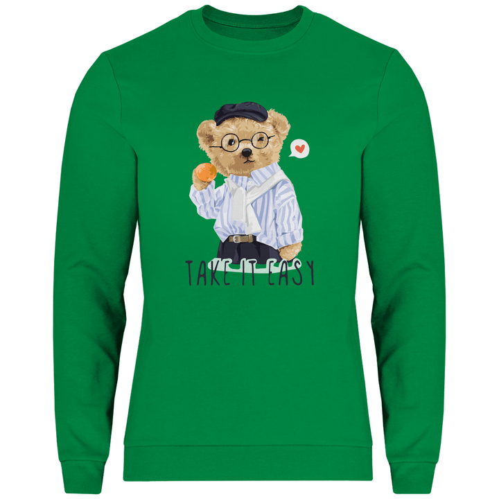 Entspannter Teddy - Herren Sweatshirt - Textilzauber
