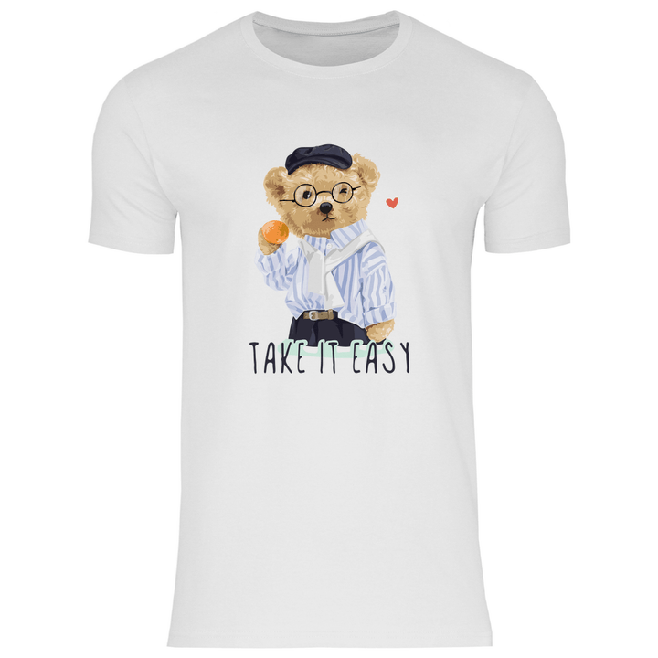Entspannter Teddy - Herren T - Shirt - Textilzauber