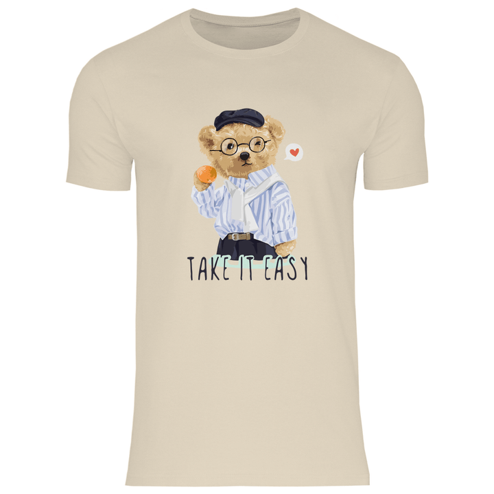 Entspannter Teddy - Herren T - Shirt - Textilzauber