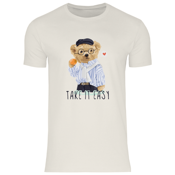 Entspannter Teddy - Herren T - Shirt - Textilzauber