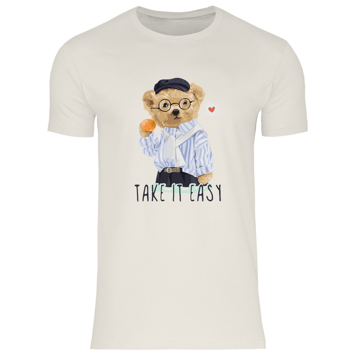 Entspannter Teddy - Herren T - Shirt - Textilzauber