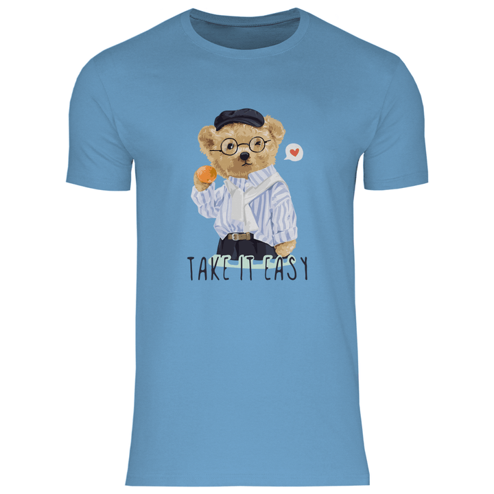 Entspannter Teddy - Herren T - Shirt - Textilzauber