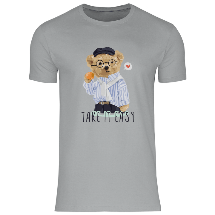 Entspannter Teddy - Herren T - Shirt - Textilzauber