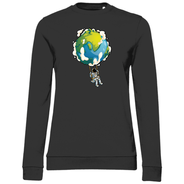 Erdschaukel - Damen Sweatshirt - Textilzauber