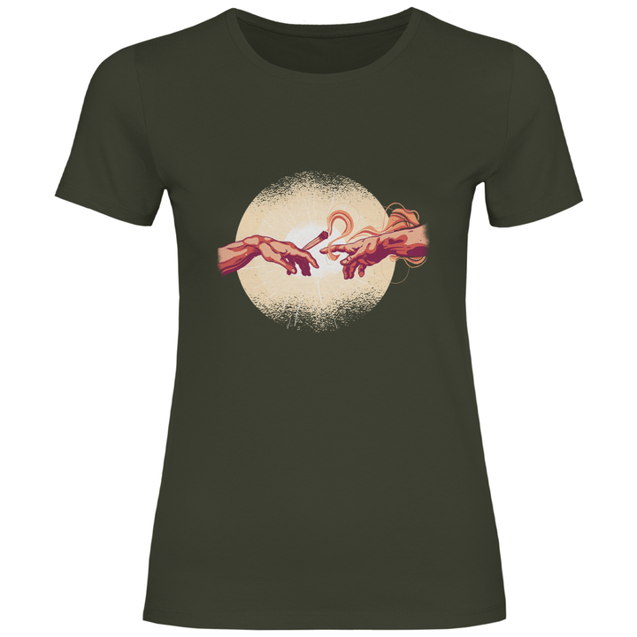 Erschaffung des Joint - Damen T - Shirt - Textilzauber