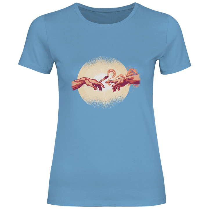 Erschaffung des Joint - Damen T - Shirt - Textilzauber