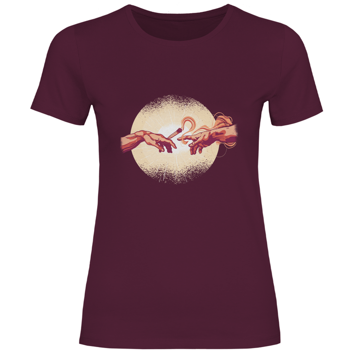 Erschaffung des Joint - Damen T - Shirt - Textilzauber