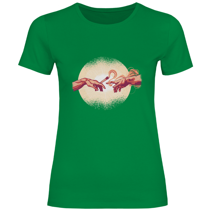 Erschaffung des Joint - Damen T - Shirt - Textilzauber