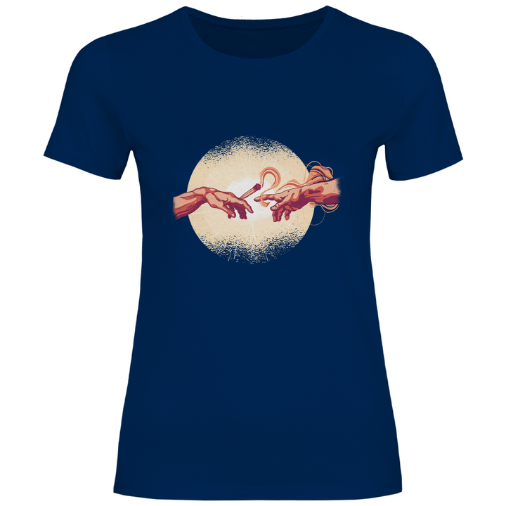 Erschaffung des Joint - Damen T - Shirt - Textilzauber