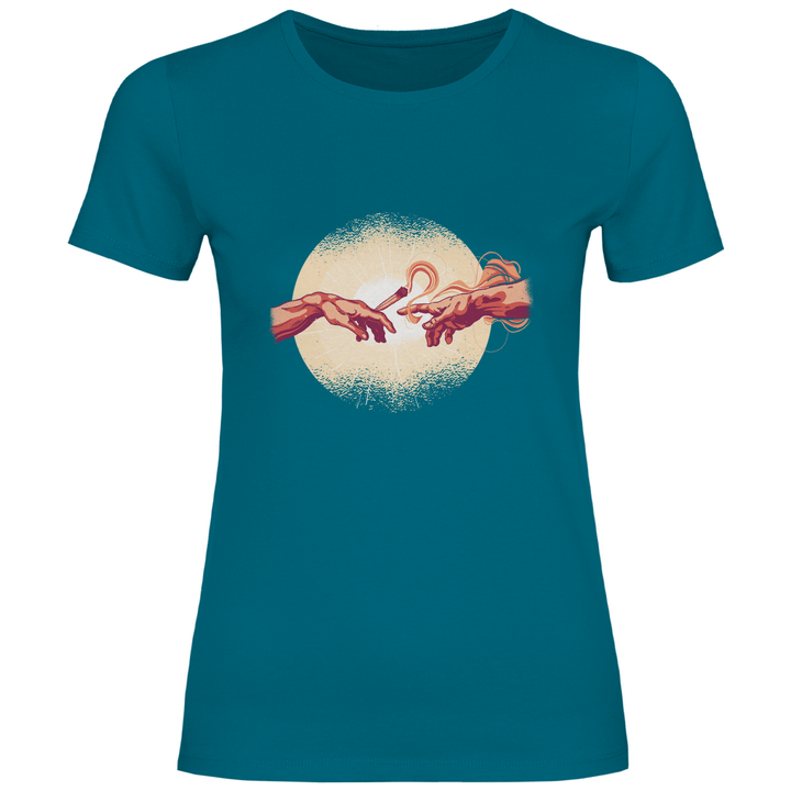 Erschaffung des Joint - Damen T - Shirt - Textilzauber