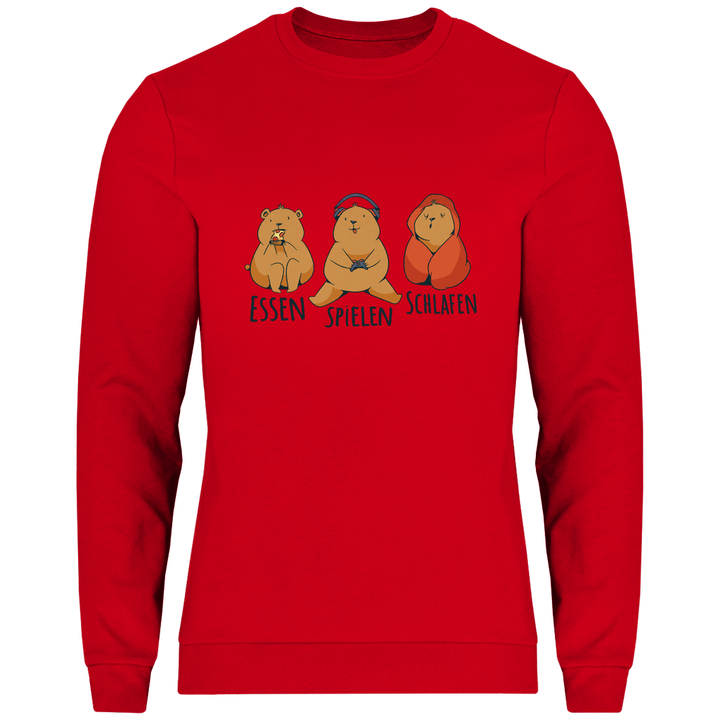 Essen, Spielen, Schlafen Bär - Herren Sweatshirt - Textilzauber