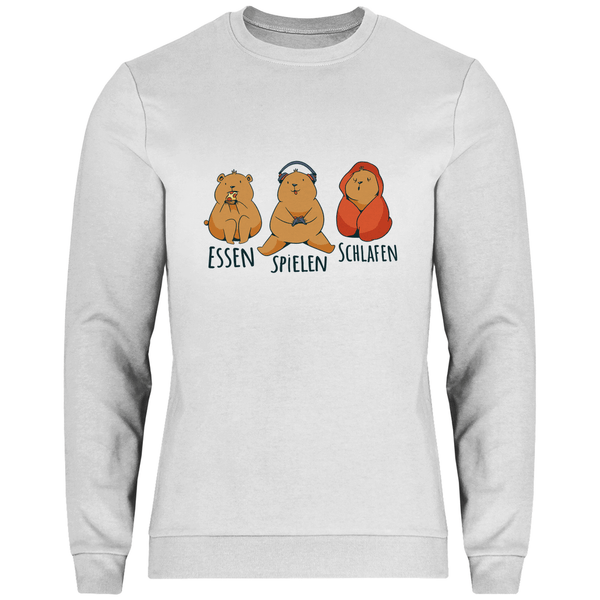 Essen, Spielen, Schlafen Bär - Herren Sweatshirt - Textilzauber