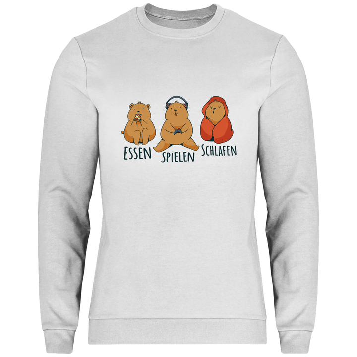 Essen, Spielen, Schlafen Bär - Herren Sweatshirt - Textilzauber