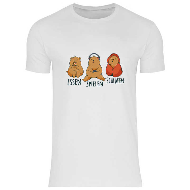 Essen, Spielen, Schlafen Bär - Herren T - Shirt - Textilzauber