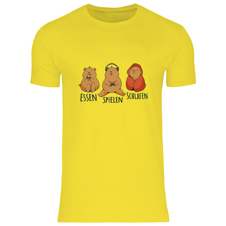 Essen, Spielen, Schlafen Bär - Herren T - Shirt - Textilzauber