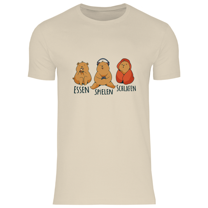 Essen, Spielen, Schlafen Bär - Herren T - Shirt - Textilzauber