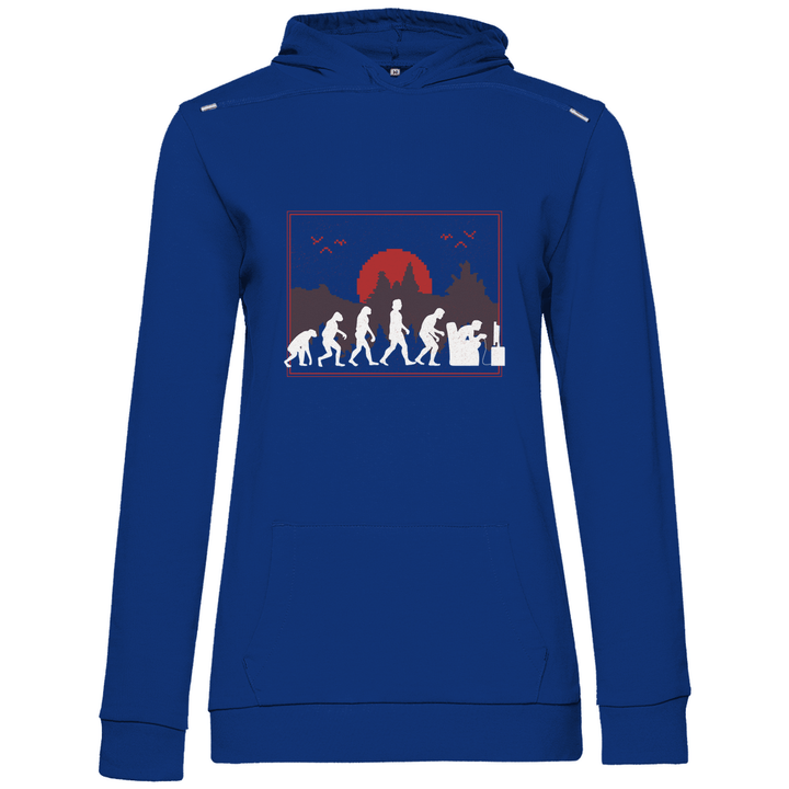 Evolution des Gamers - Damen Hoodie - Textilzauber