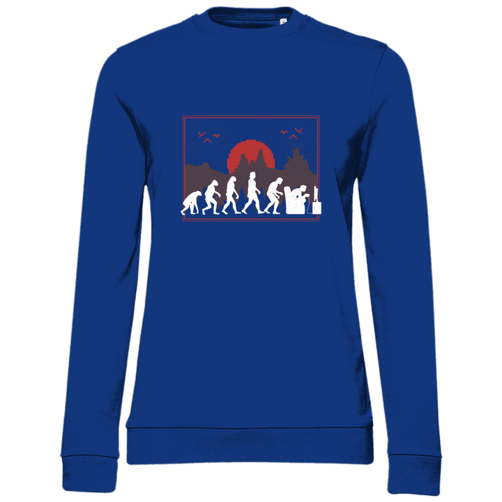 Evolution des Gamers - Damen Sweatshirt - Textilzauber