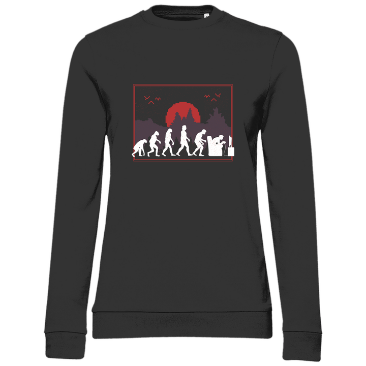 Evolution des Gamers - Damen Sweatshirt - Textilzauber