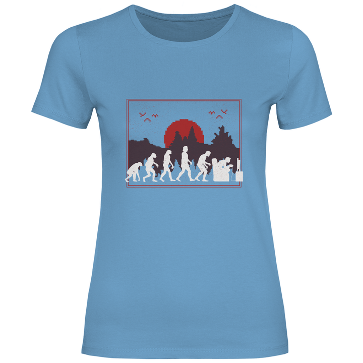 Evolution des Gamers - Damen T - Shirt - Textilzauber