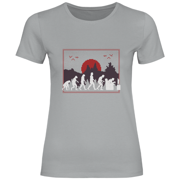Evolution des Gamers - Damen T - Shirt - Textilzauber