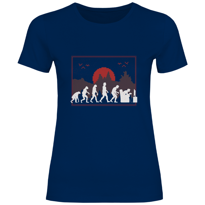 Evolution des Gamers - Damen T - Shirt - Textilzauber