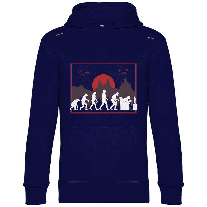 Evolution des Gamers - Herren Hoodie - Textilzauber
