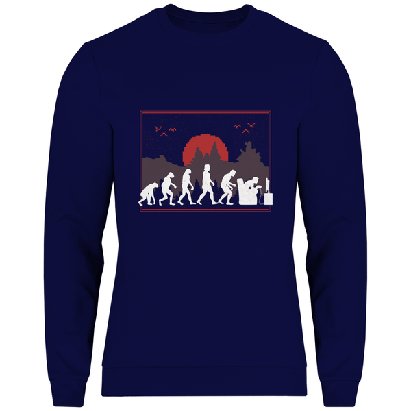 Evolution des Gamers - Herren Sweatshirt - Textilzauber
