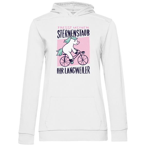 Fahrrad - Einhorn - Damen Hoodie - Textilzauber