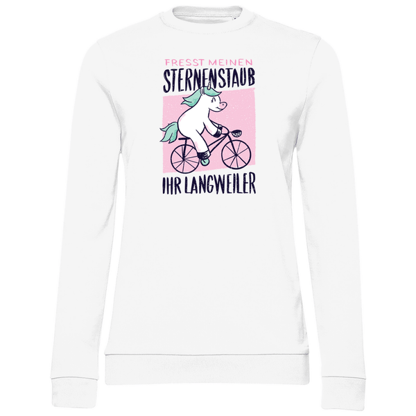 Fahrrad - Einhorn - Damen Sweatshirt - Textilzauber