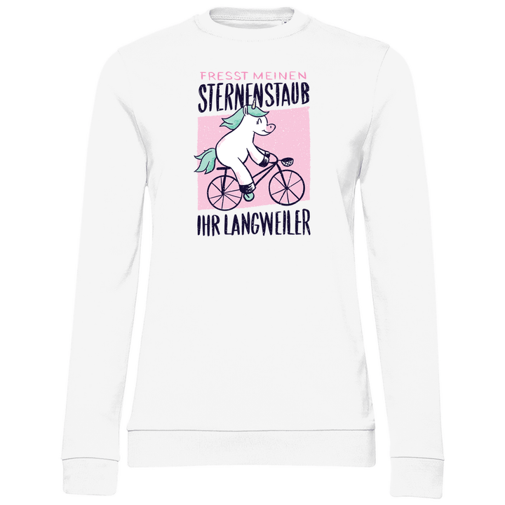 Fahrrad - Einhorn - Damen Sweatshirt - Textilzauber