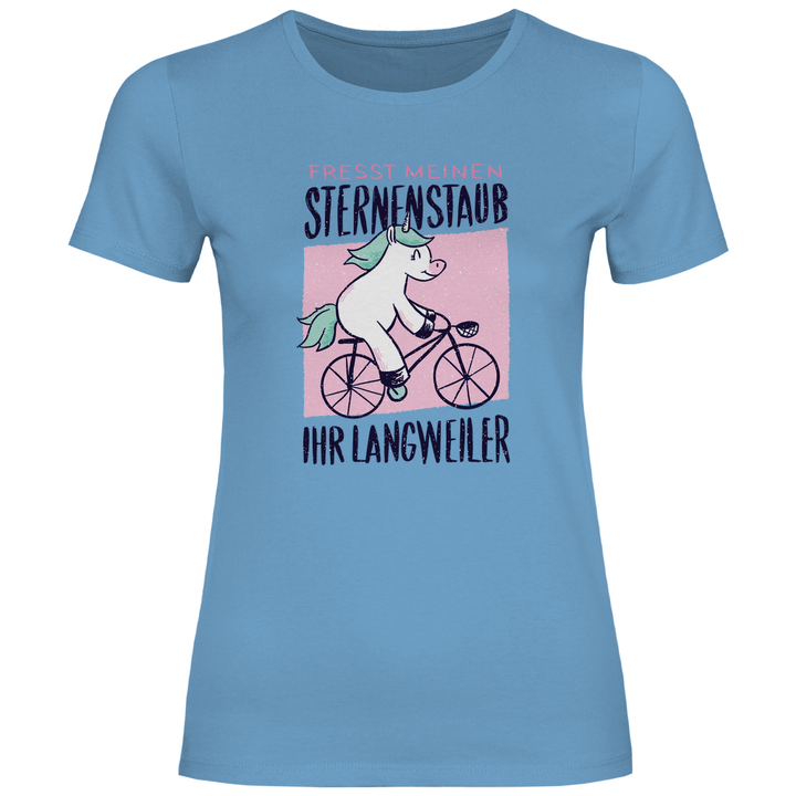Fahrrad - Einhorn - Damen T - Shirt - Textilzauber