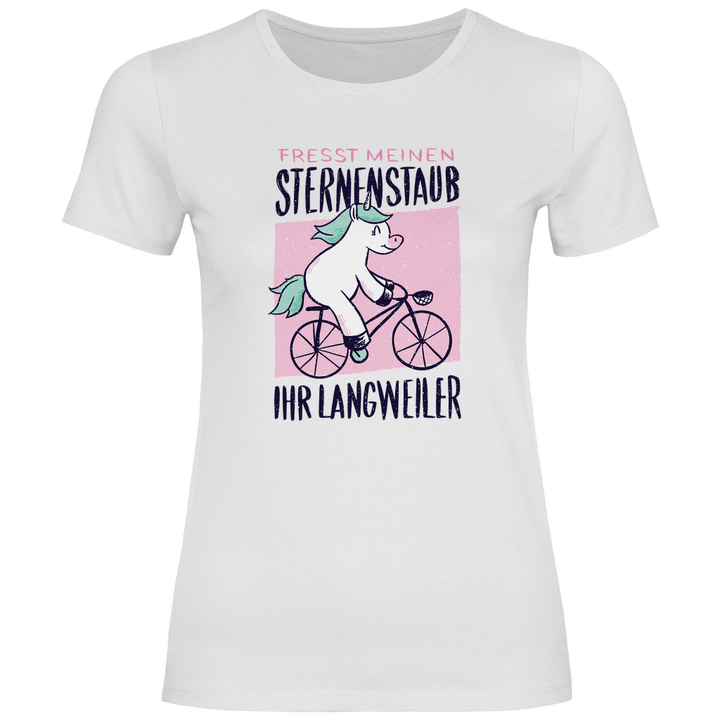 Fahrrad - Einhorn - Damen T - Shirt - Textilzauber