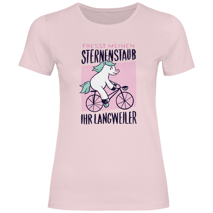 Fahrrad - Einhorn - Damen T - Shirt - Textilzauber
